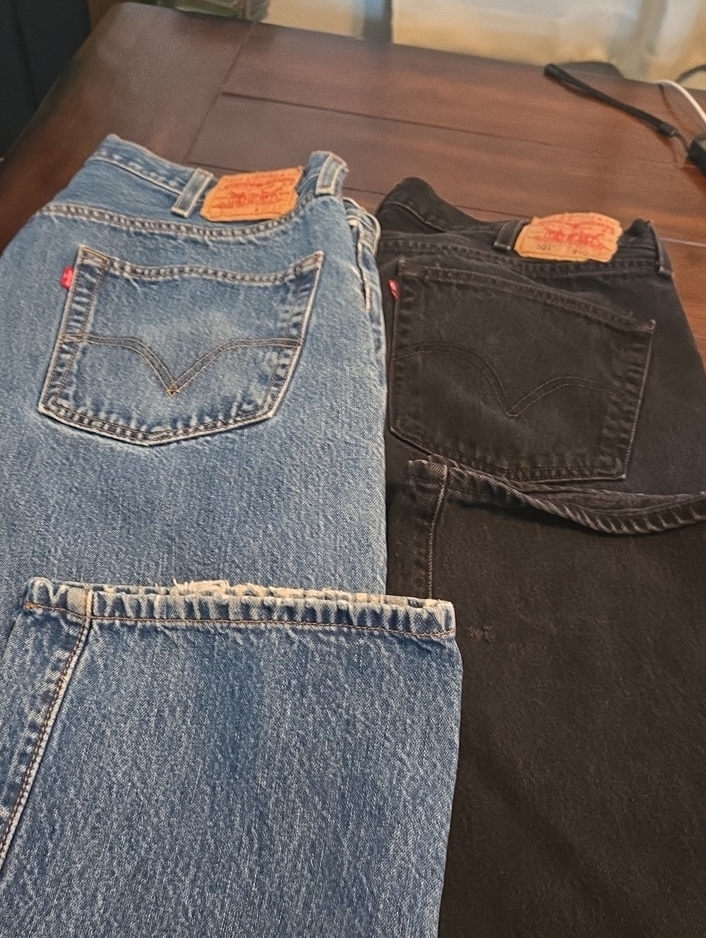 Levi's Relaxed Fit Men’s Jeans - Light Blue & Black 40X30